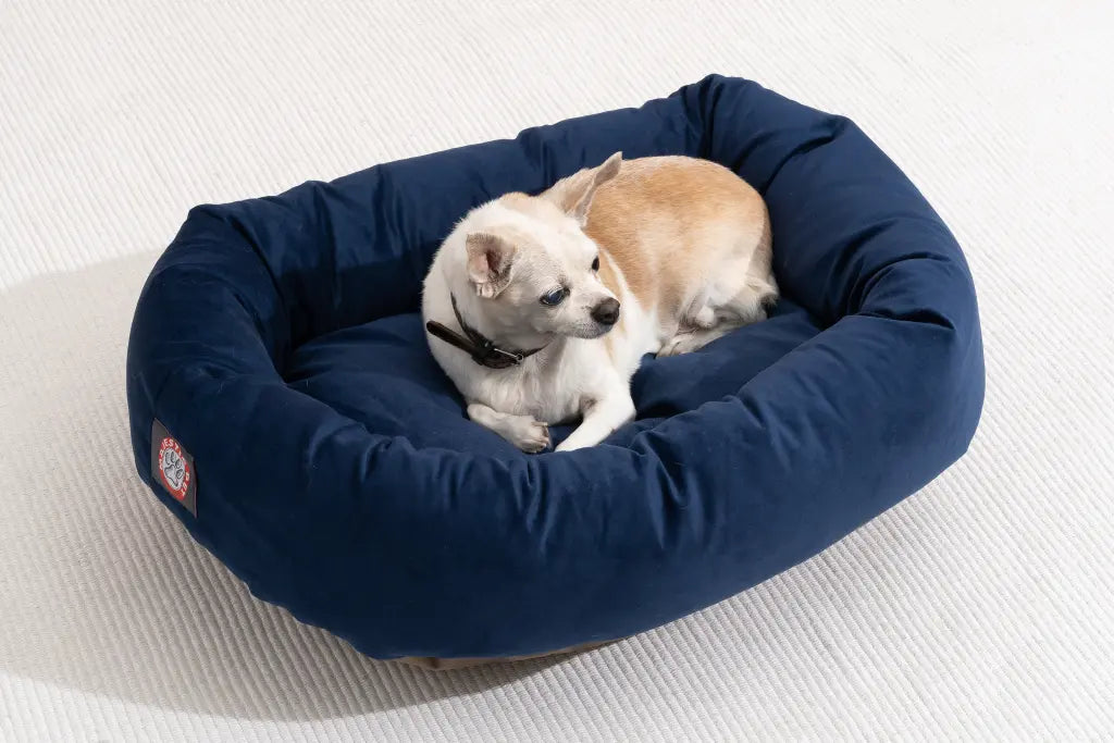 Majestic Pet Suede Bagel Dog Bed